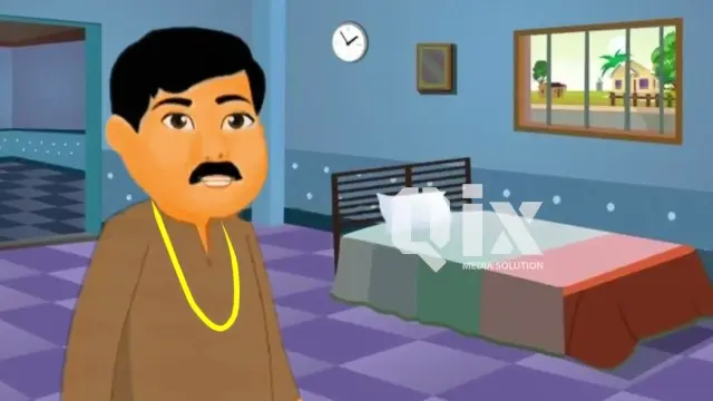 Story 'Golden Duck' for LKG-UKG kids |  MOTION GRAPHICS VIDEO | QIX ADS